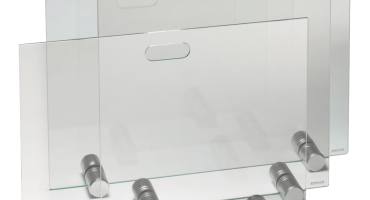 Glas vlak haardscherm